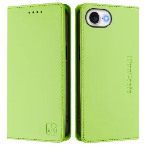RINA Zaklápacie puzdro pre Apple iPhone 16e / iPhone 17e svetlozelené