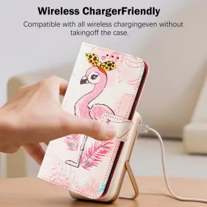 ART Peňaženkový kryt pre Apple iPhone 16e / iPhone 17e FLAMINGO