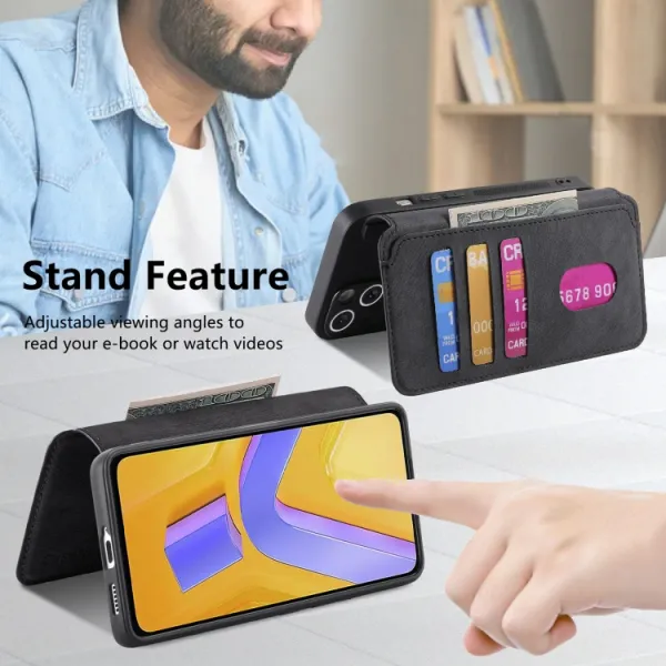 CASENEO MAGSAFE Peňaženkový obal 2v1 Vivo V40 SE 5G čierny
