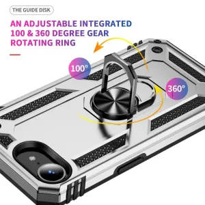 RING Kryt s držiakom pre Apple iPhone 16e / iPhone 17e strieborný