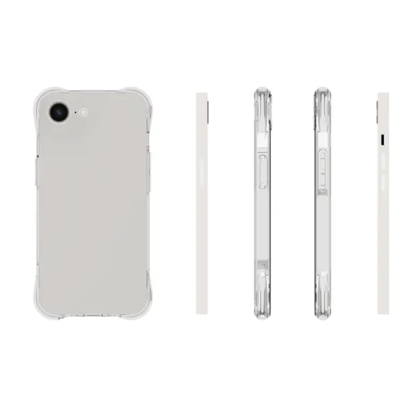 AIRBAG Extra odolný kryt Apple iPhone 16e / iPhone 17e priehľadný