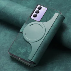 CASENEO MAGSAFE Peňaženkový obal 2v1 Vivo V40 SE 5G zelený