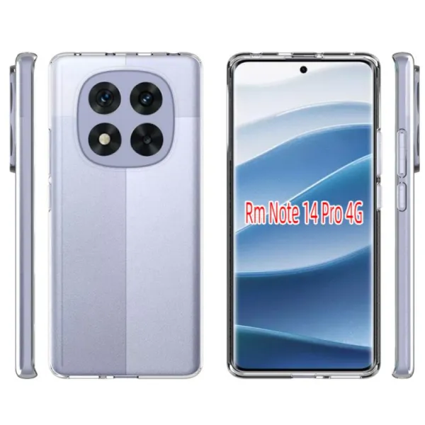 TPU Ochranný kryt pre Xiaomi Redmi Note 14 Pro priehľadný