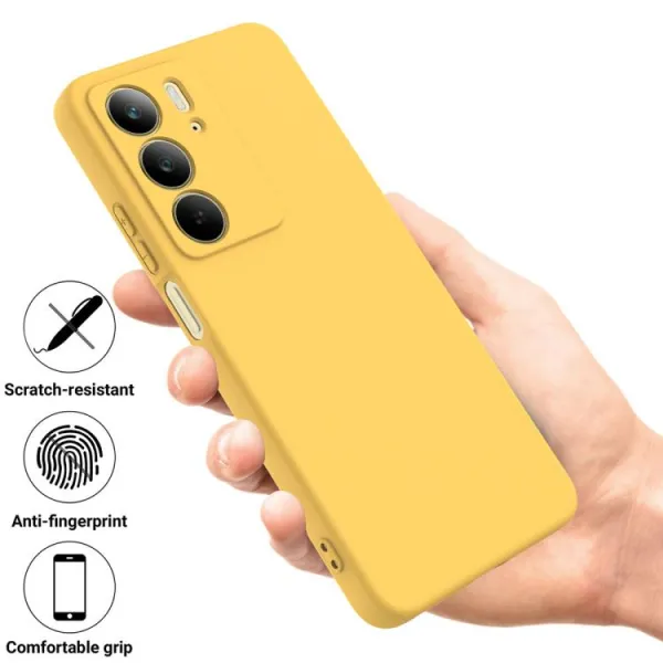 RUBBER Ochranný kryt pre Realme C75 / Realme 14x 5G žltý