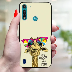 MY ART Ochranný kryt pre Motorola Moto G8 Power Lite GIRAFFE (180)