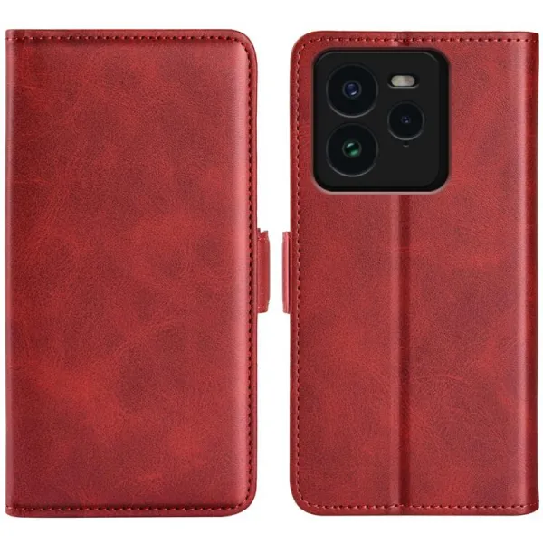 SIDE Peňaženkové puzdro pre Realme GT 7 Pro 5G červené