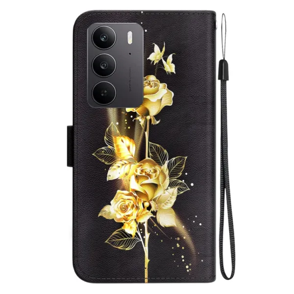 ART Peňaženkový kryt pre Realme C75 / Realme 14x 5G GOLD ROSE