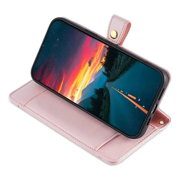 PASTEL Peňaženkové puzdro pre Samsung Galaxy A06 ružové