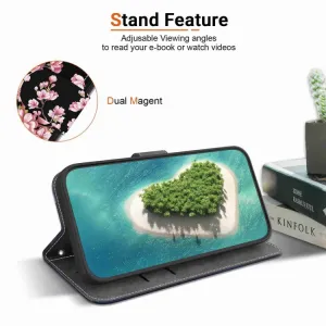 ART Peňaženkový kryt pre Realme C75 / Realme 14x 5G PLUM BLOSSOM