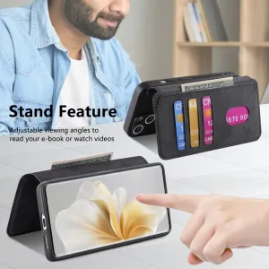 CASENEO MAGSAFE Peňaženkový obal 2v1 Vivo V40 Lite 5G čierny