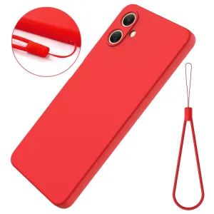 RUBBER Ochranný obal pre Samsung Galaxy A06 červený