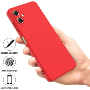 RUBBER Ochranný obal pre Samsung Galaxy A06 červený
