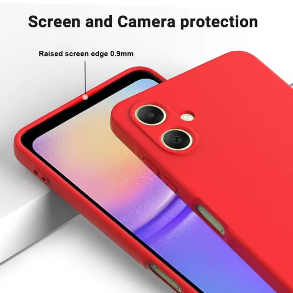 RUBBER Ochranný obal pre Samsung Galaxy A06 červený