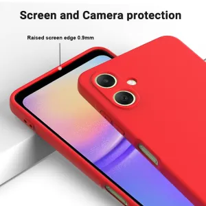 RUBBER Ochranný obal pre Samsung Galaxy A06 červený
