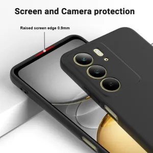 RUBBER Ochranný kryt pre Realme C75 / Realme 14x 5G čierny