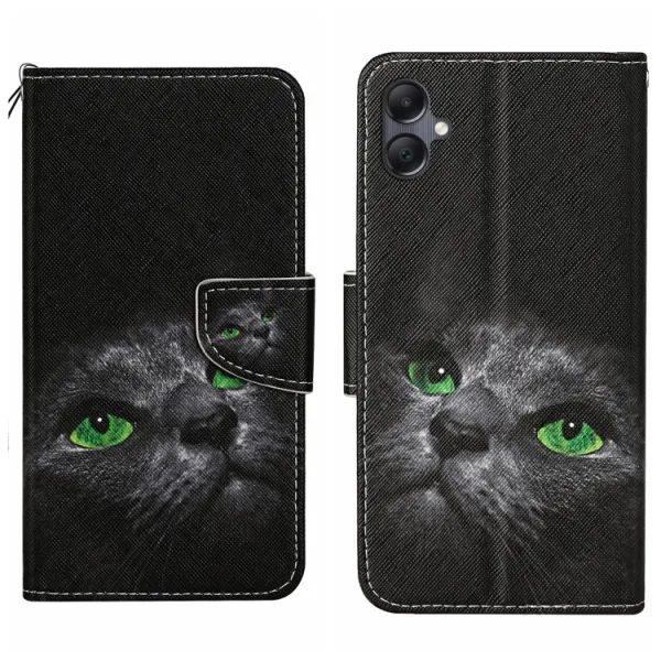 ART Peňaženkový kryt pre Samsung Galaxy A06 BLACK CAT