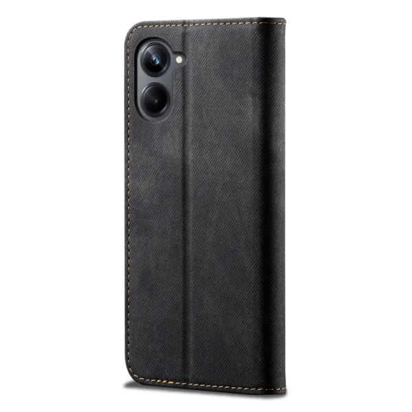 DENIM Peňaženkový kryt pre Samsung Galaxy A06 čierny
