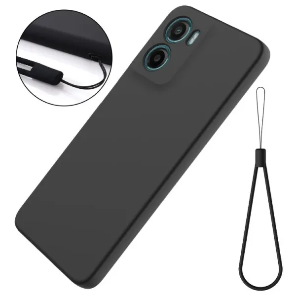 RUBBER Ochranný kryt pre Motorola Moto G05 / Moto E15 čierny