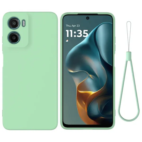 RUBBER Ochranný kryt pre Motorola Moto G05 / Moto E15 zelený