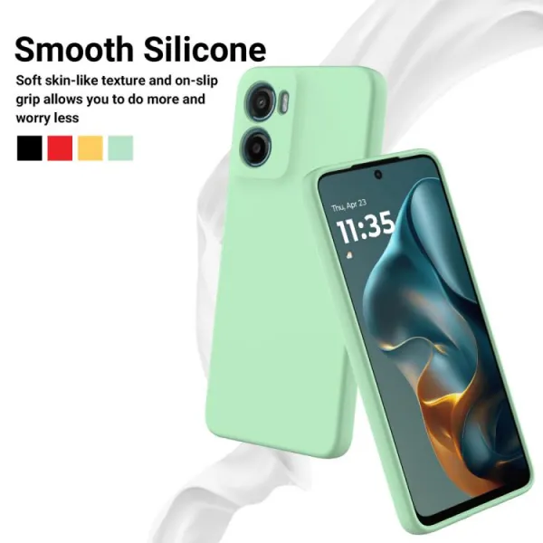 RUBBER Ochranný kryt pre Motorola Moto G05 / Moto E15 zelený