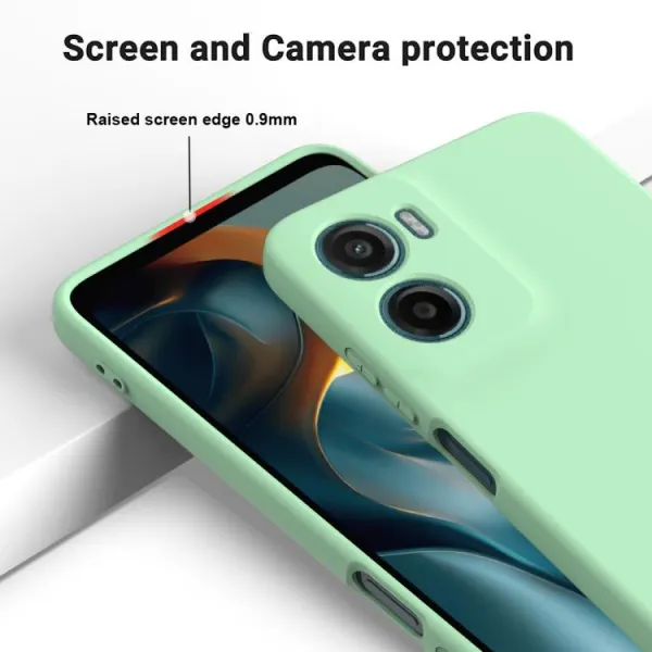 RUBBER Ochranný kryt pre Motorola Moto G05 / Moto E15 zelený