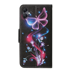 ART Peňaženkový kryt pre Samsung Galaxy A06 FLYING BUTTERFLY