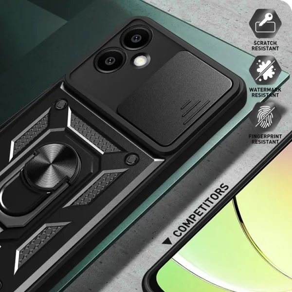 RING CAMERA Kryt s držiakom pre Samsung Galaxy A06 modrý
