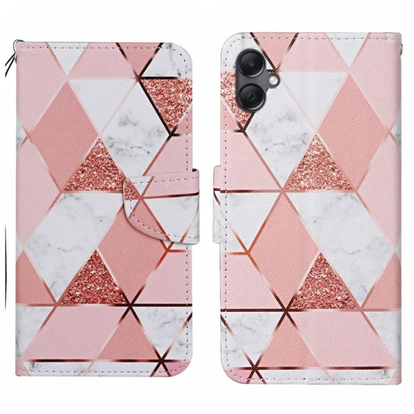 ART Peňaženkový kryt pre Samsung Galaxy A06 PINK MARBLE