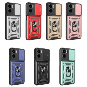 RING CAMERA Kryt s držiakom pre Motorola Moto G05 / Moto E15 modrý