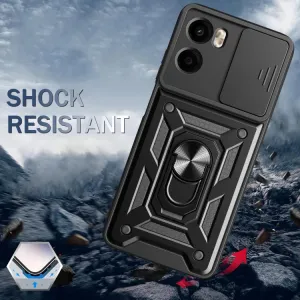 RING CAMERA Kryt s držiakom pre Motorola Moto G05 / Moto E15 zelený