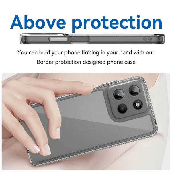 CRYSTAL Ochranný kryt pre Motorola Moto G15 / G15 Power / G17 / G17 Power priehľadný
