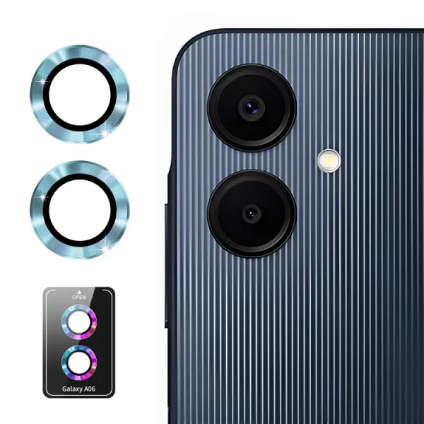 ENKAY ALU Sklo pre fotoaparát Samsung Galaxy A06 BLUE