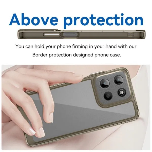 CRYSTAL Ochranný kryt pre Motorola Moto G15 / G15 Power / G17 / G17 Power šedý