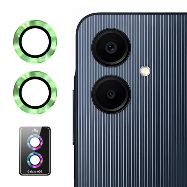 ENKAY ALU Sklo pre fotoaparát Samsung Galaxy A06 GREEN