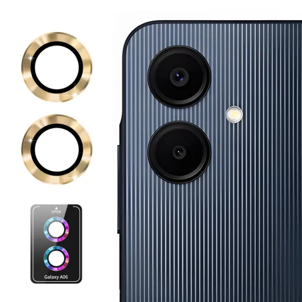 ENKAY ALU Sklo pre fotoaparát Samsung Galaxy A06 GOLDEN