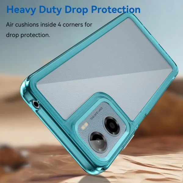 CRYSTAL Ochranný kryt pre Motorola Moto G05 / Moto E15 tyrkysový