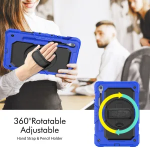SOLID 360 Odolný obal pre Samsung Galaxy Tab S9 / Tab S9 FE / Tab S10 FE / Tab S10 Lite modrý