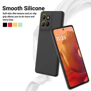 RUBBER Ochranný kryt pre Motorola Moto G15 / G15 Power / G17 / G17 Power čierny