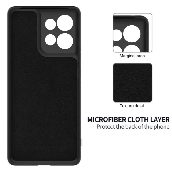 RUBBER Ochranný obal pre Motorola Moto G86 5G čierny