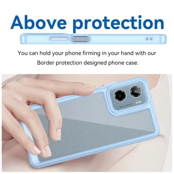 CRYSTAL Ochranný kryt pre Motorola Moto G05 / Moto E15 modrý