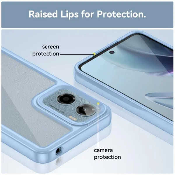 CRYSTAL Ochranný kryt pre Motorola Moto G05 / Moto E15 modrý
