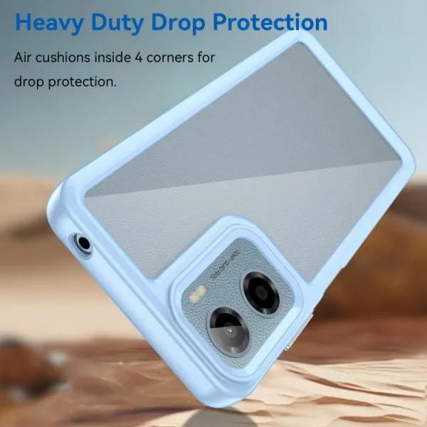 CRYSTAL Ochranný kryt pre Motorola Moto G05 / Moto E15 modrý