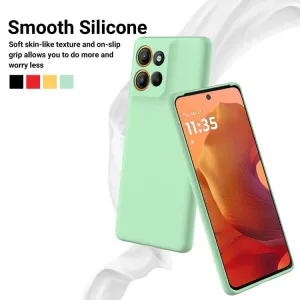 RUBBER Ochranný kryt pre Motorola Moto G15 / G15 Power / G17 / G17 Power zelený