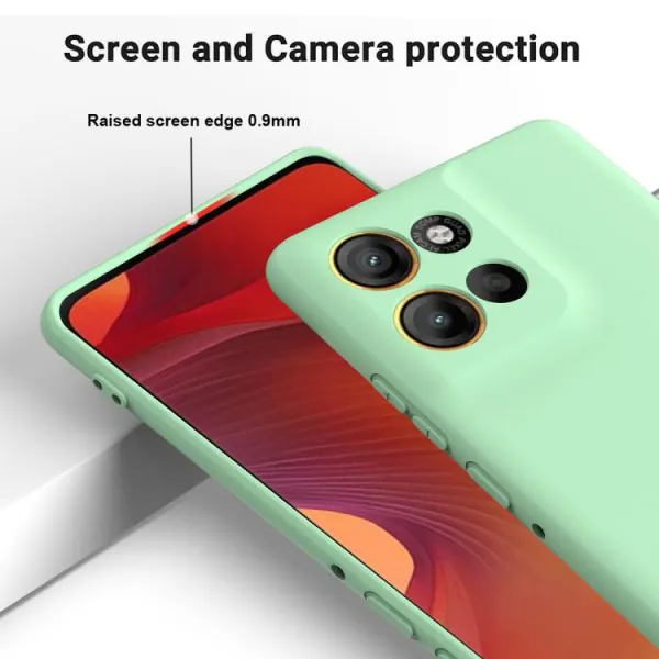 RUBBER Ochranný obal pre Motorola Moto G56 5G zelený
