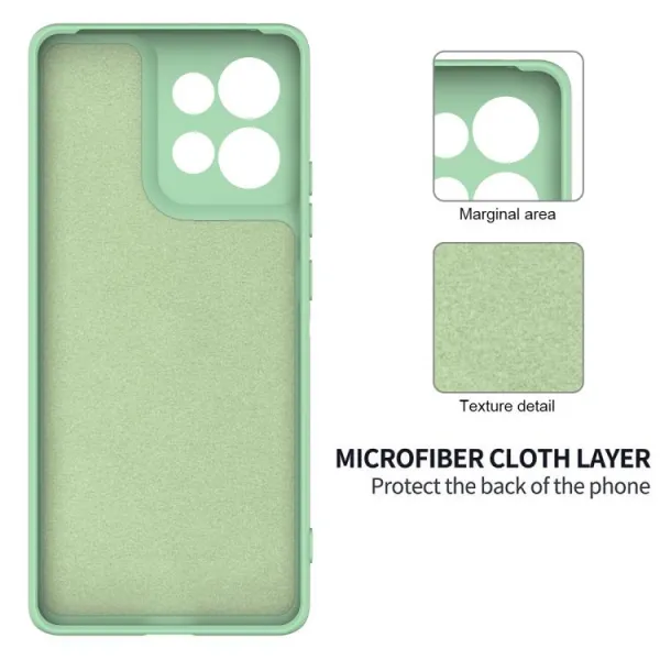 RUBBER Ochranný obal pre Motorola Moto G56 5G zelený