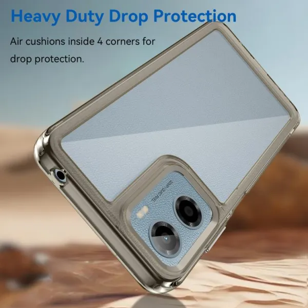 CRYSTAL Ochranný kryt pre Motorola Moto G05 / Moto E15 šedý