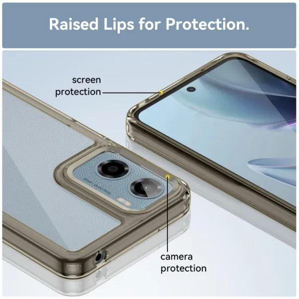 CRYSTAL Ochranný kryt pre Motorola Moto G05 / Moto E15 šedý