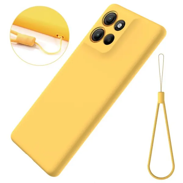 RUBBER Ochranný obal pre Motorola Moto G56 5G žltý