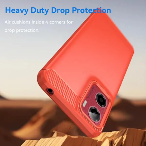 FLEXI TPU Ochranný kryt Motorola Moto G05 / Moto E15 červený
