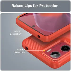 FLEXI TPU Ochranný kryt Motorola Moto G05 / Moto E15 červený